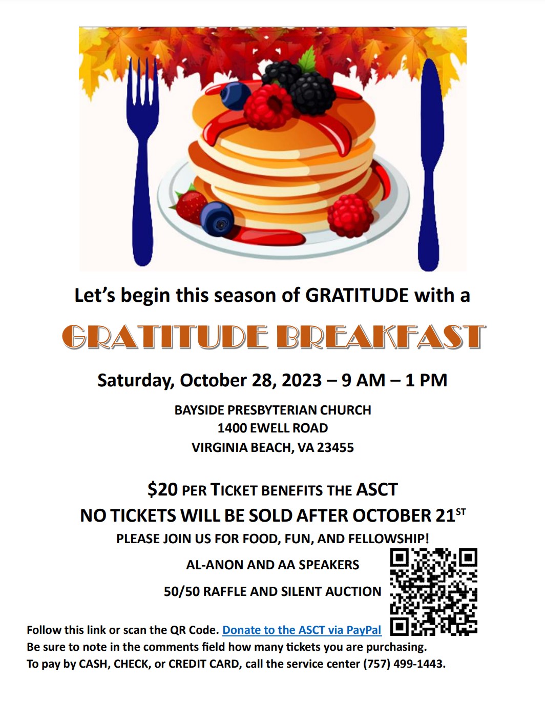 Gratitude Breakfast - Va Beach | Virginia Al-Anon/Alateen